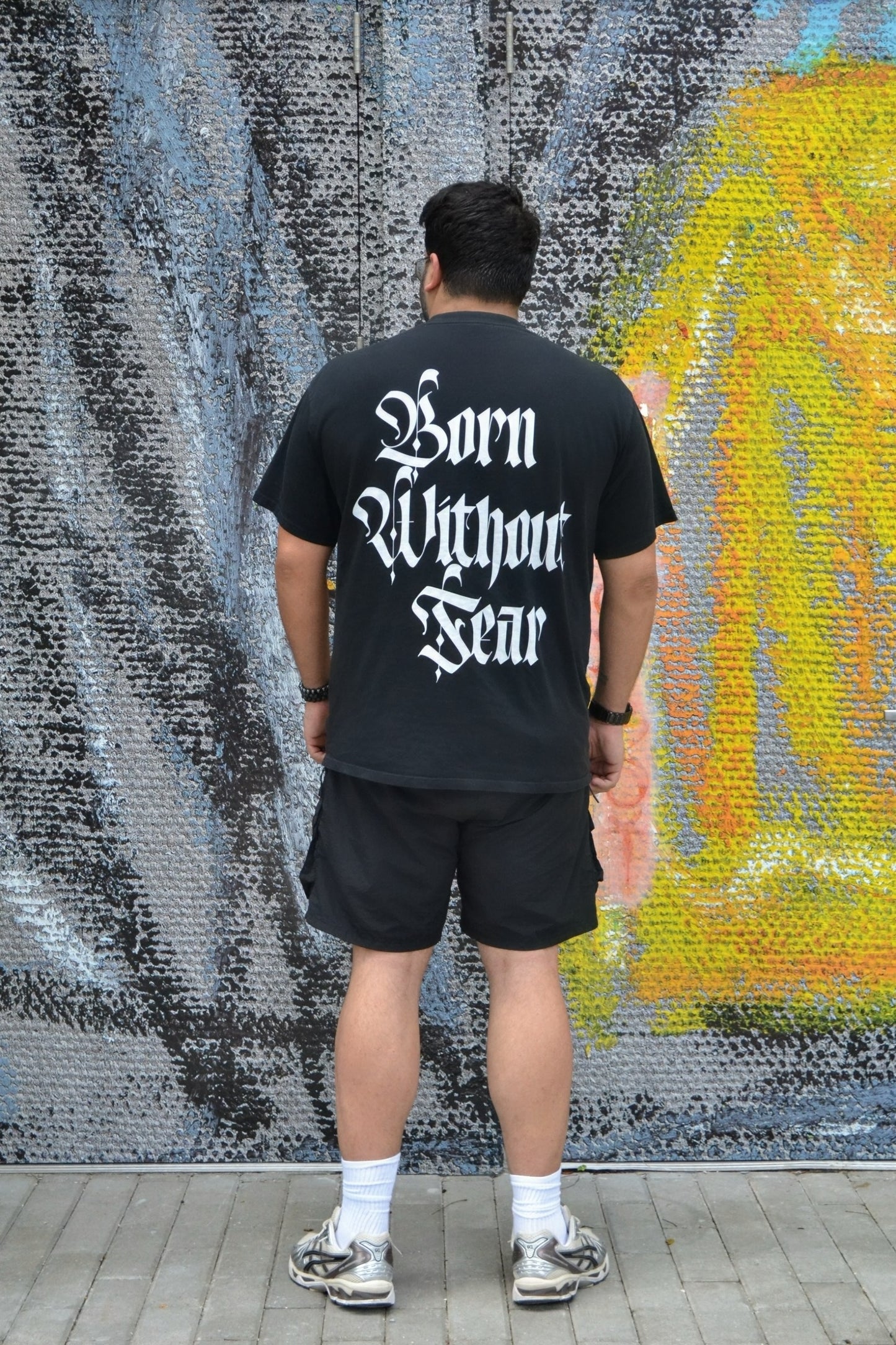 Born Without Fear (Oversized Faded Black)