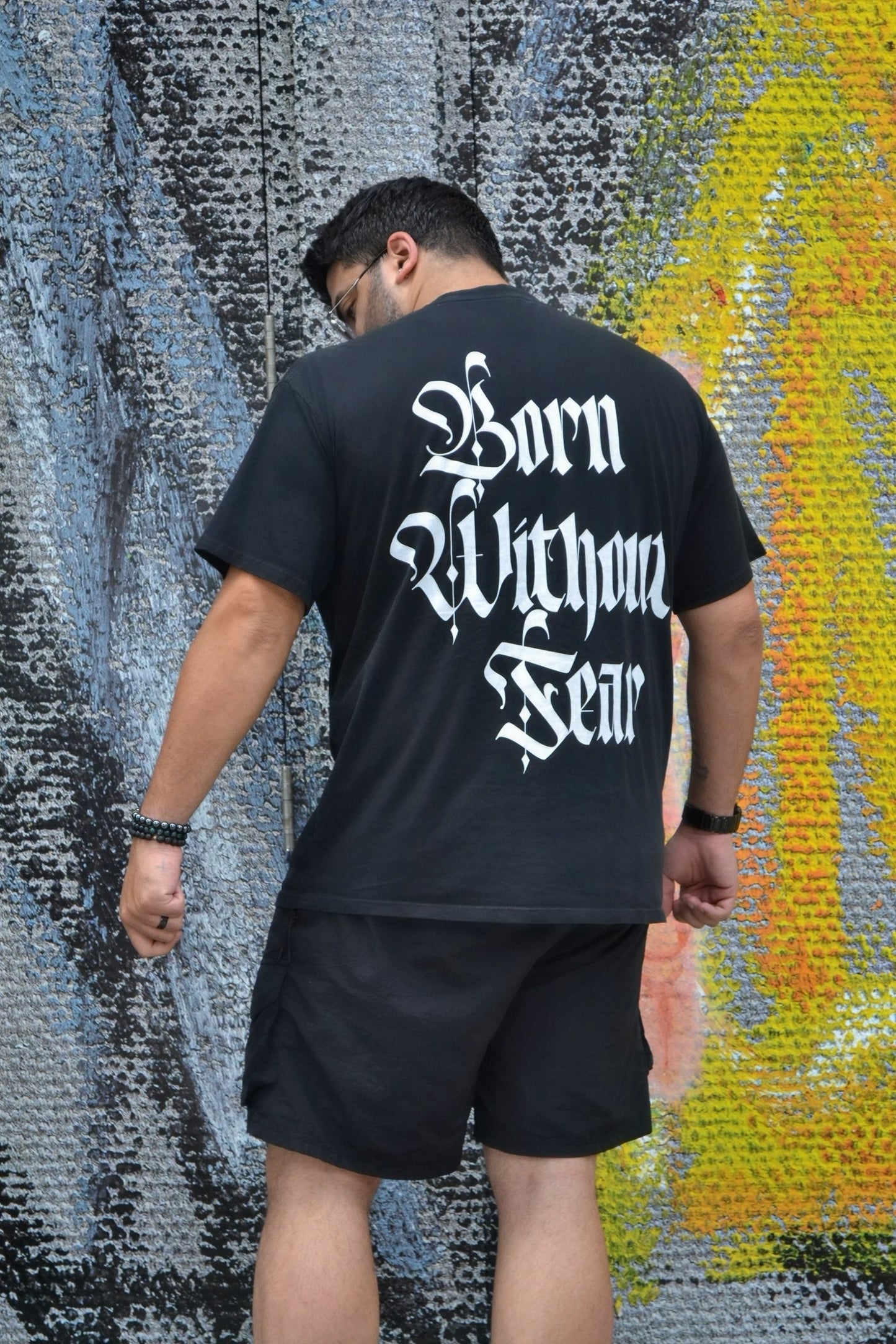 Born Without Fear (Oversized Faded Black)