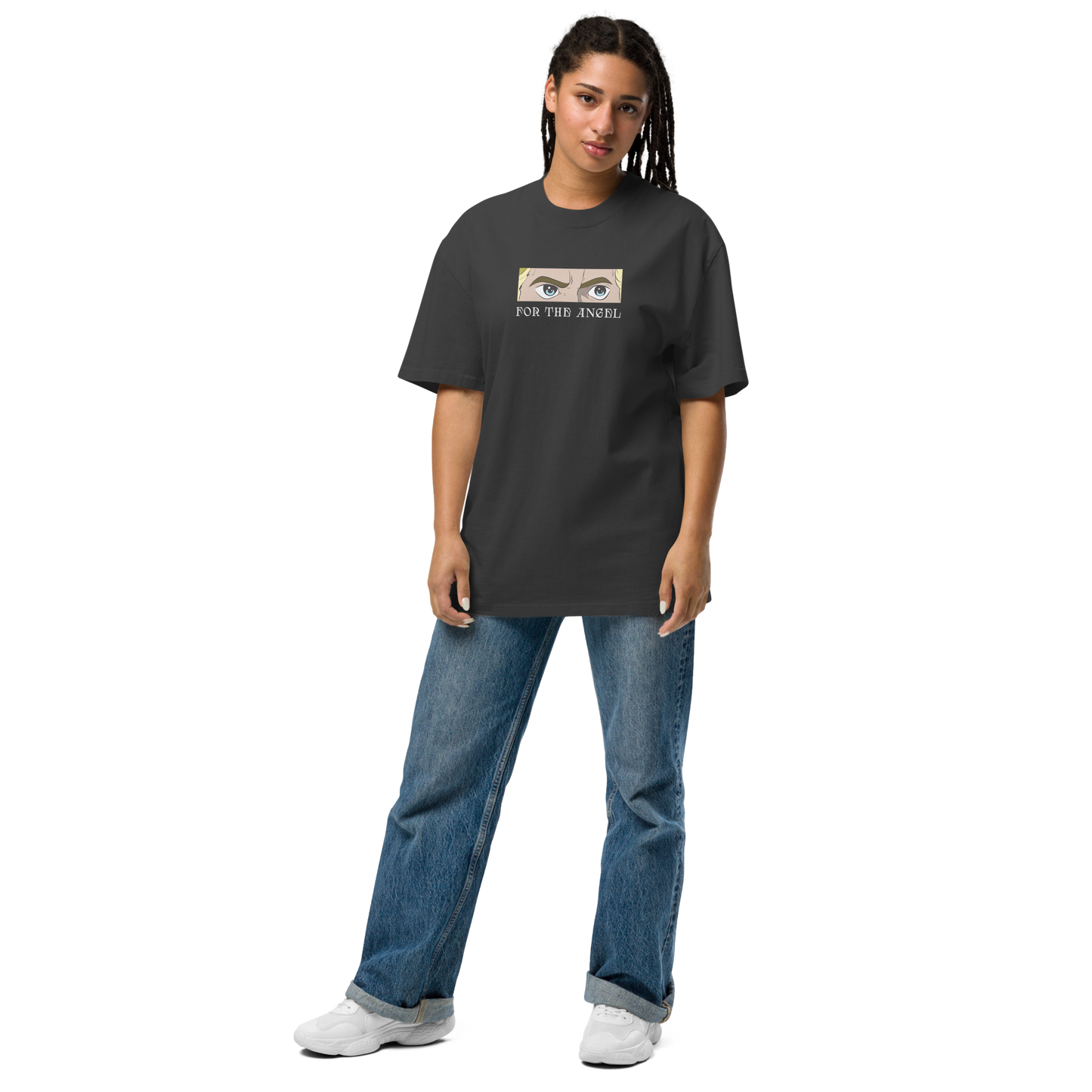 For The Angel (Oversized Faded Black)
