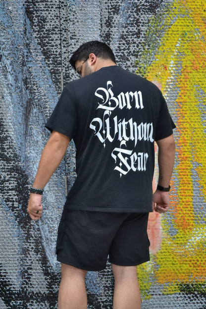 Born Without Fear (Oversized Faded Black)